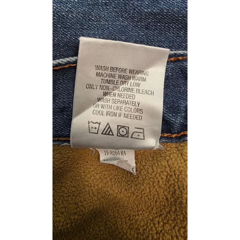 CE Schmidt Workwear Fleece Lined Carpenter Jeans Mens 40x32 Blue Denim Utility